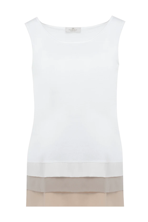 Panicale woman white cotton top for women 134996 - photo 1