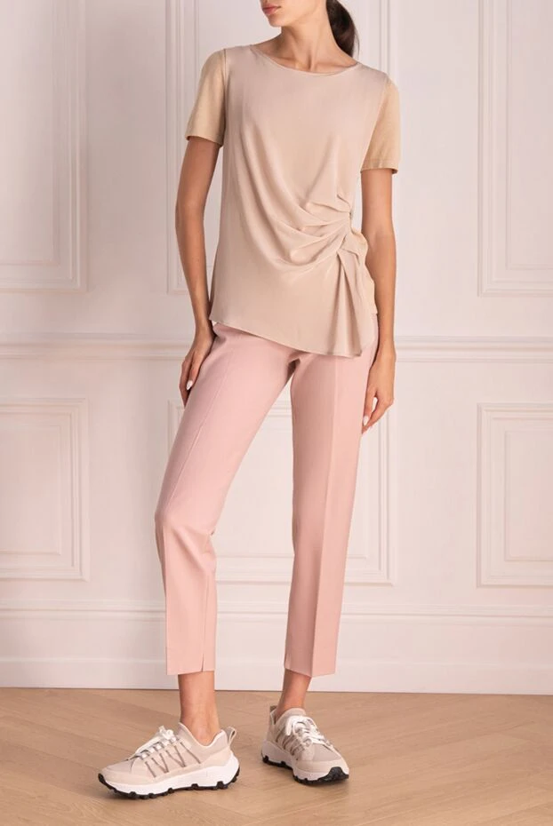 Panicale woman beige cotton and silk blouse for women buy with prices and photos 135000 - photo 2