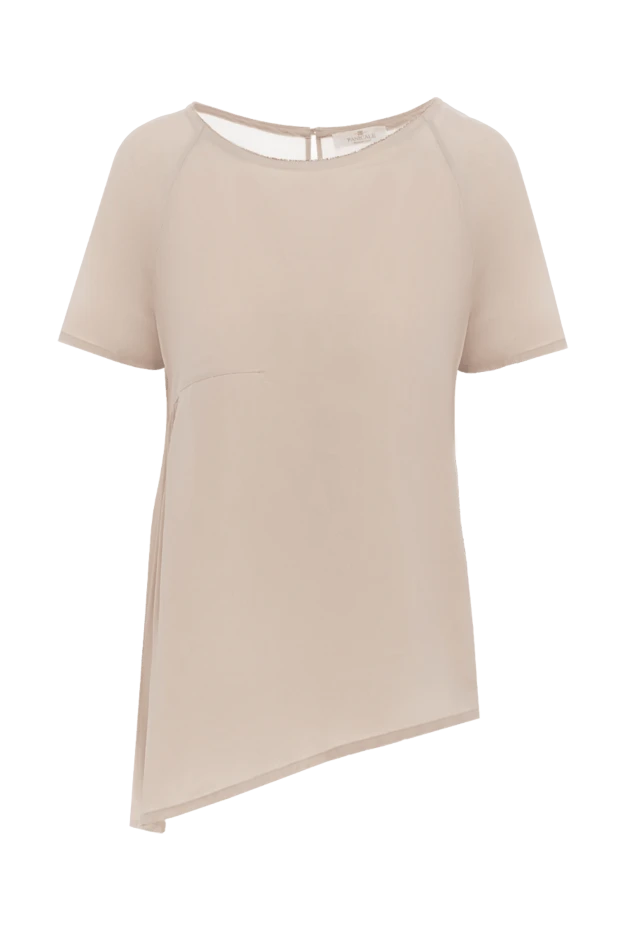 Panicale женские блуза из шелка бежевая женская купить с ценами и фото 135002 - фото 1