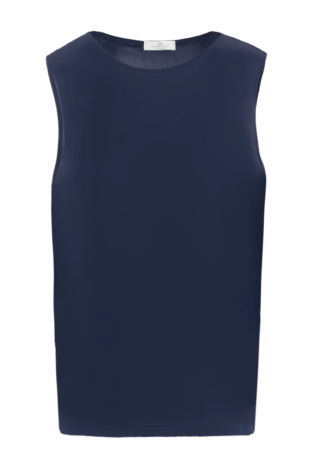 Panicale женские блузка из шелка синяя женская купить с ценами и фото 135007 - фото 1