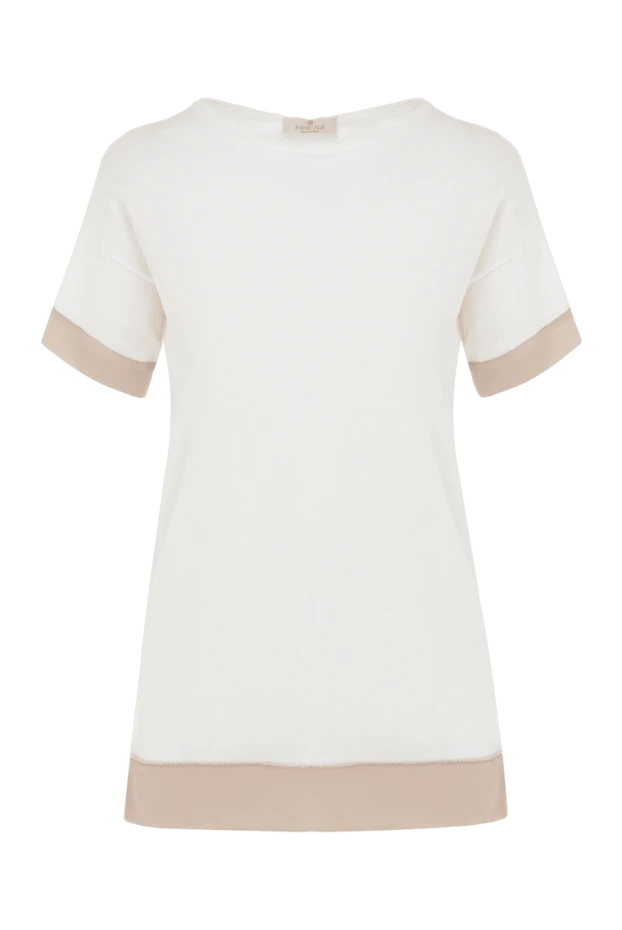 Panicale женские блузка из хлопка и шелка белая женская купить с ценами и фото 135010 - фото 1