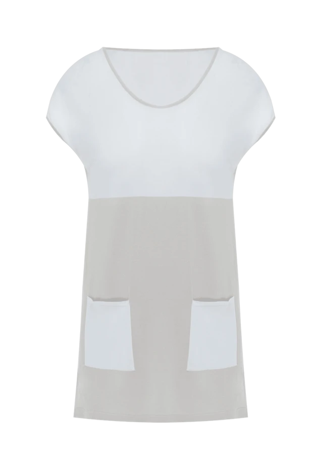 Panicale женские блуза из вискозы белая женская купить с ценами и фото 135011 - фото 1