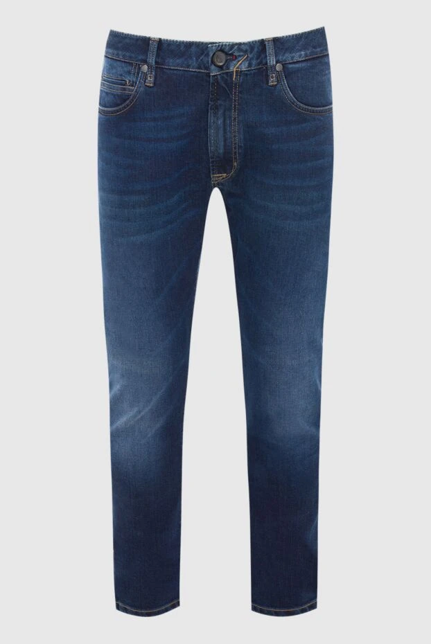 Cortigiani чоловічі джинси з бавовни та ліоцелу сині чоловічі купити фото з цінами 135129 - фото 1