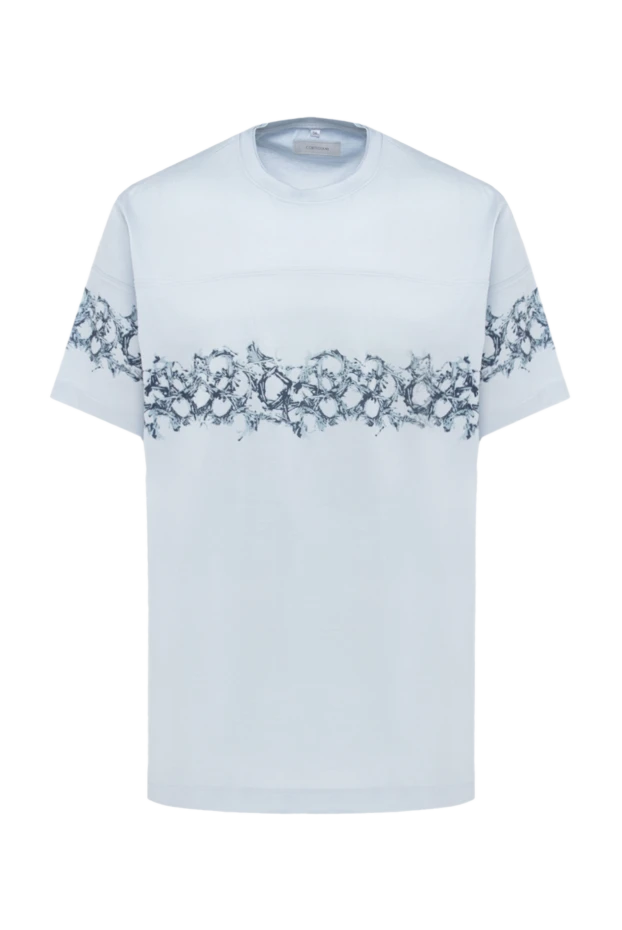 Cortigiani gray cotton t-shirt for men 135141 - photo 1