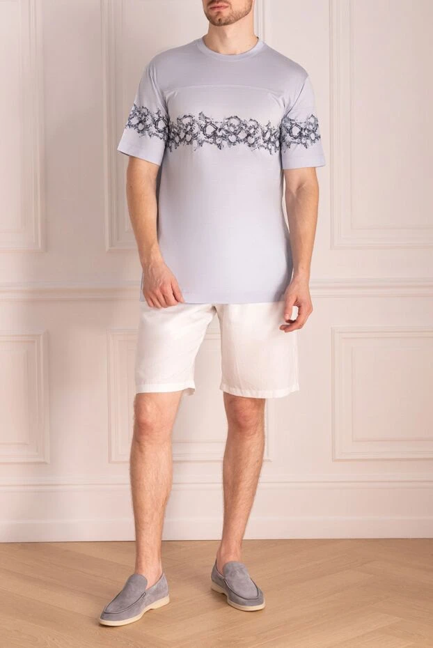Cortigiani man gray cotton t-shirt for men buy with prices and photos 135141 - photo 2