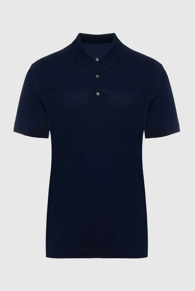 Cortigiani man cotton polo blue for men 135142 - photo 1