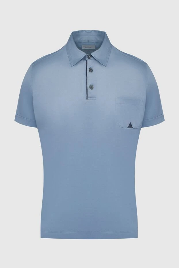 Cortigiani man blue cotton polo for men buy with prices and photos 135158 - photo 1