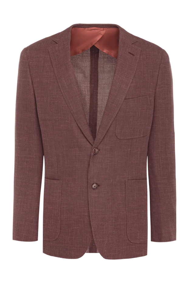 Burgundy jacket for men