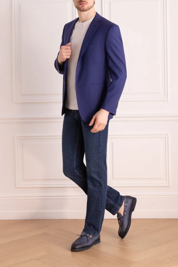 Ravazzolo man blue wool jacket for men buy with prices and photos 135234 - photo 2
