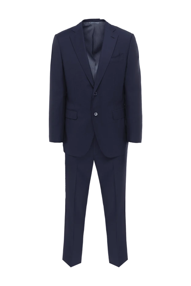 Ravazzolo man men's suit made of wool and silk, blue 135244 - photo 1