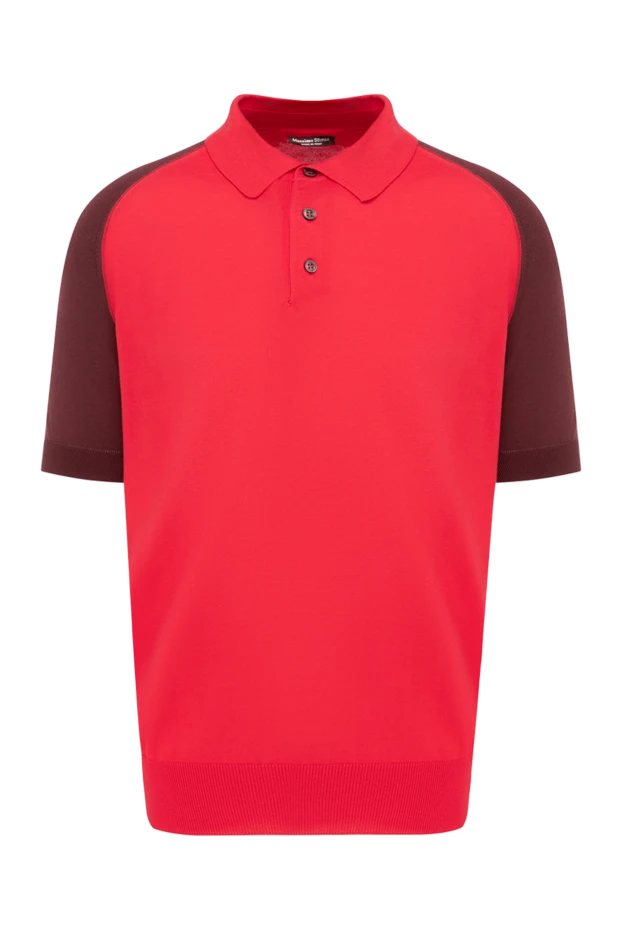 Massimo Sforza man cotton and silk polo red for men 135274 - photo 1