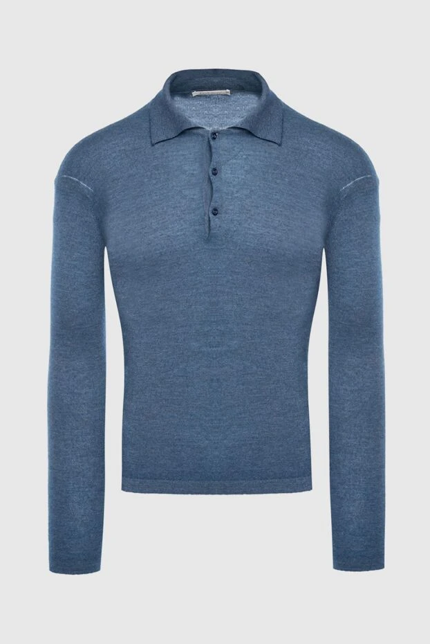 Pashmere man cashmere long sleeve polo blue for men buy with prices and photos 135309 - photo 1