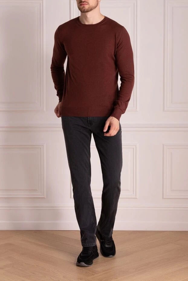 Pashmere man cashmere jumper burgundy for men buy with prices and photos 135310 - photo 2