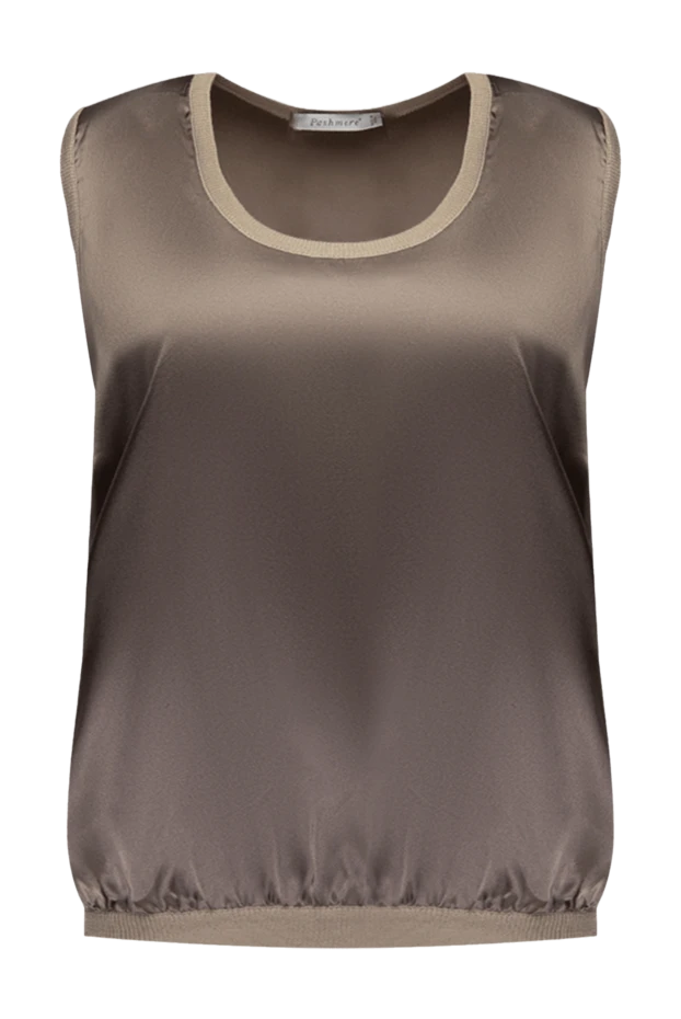 Pashmere woman women's beige silk top buy with prices and photos 135365 - photo 1