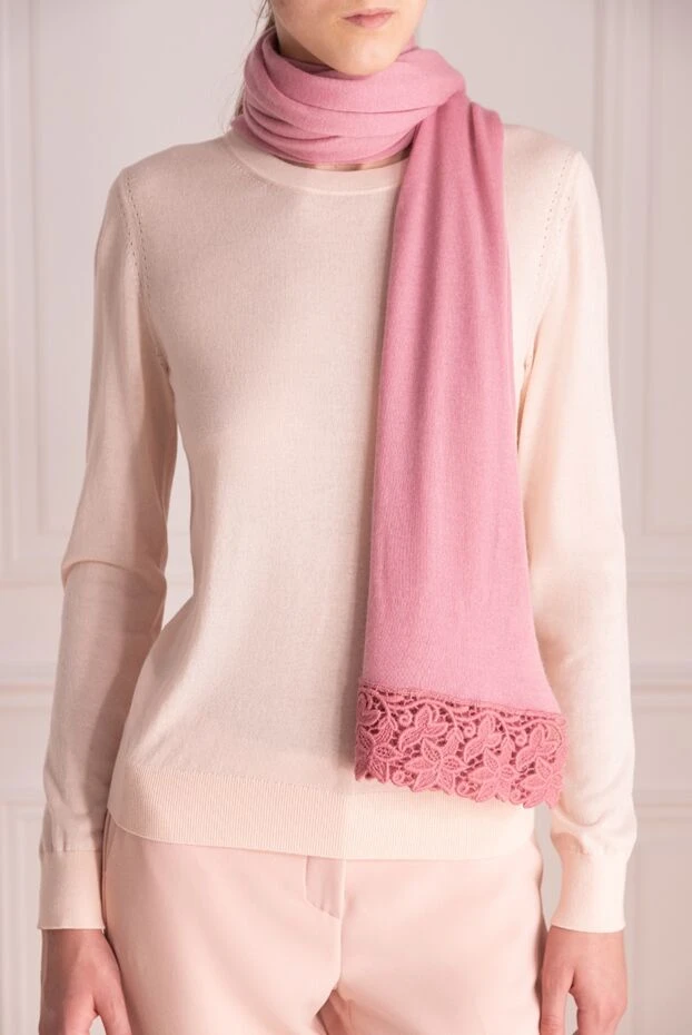 Pashmere woman pink cashmere scarf for women buy with prices and photos 135389 - photo 2