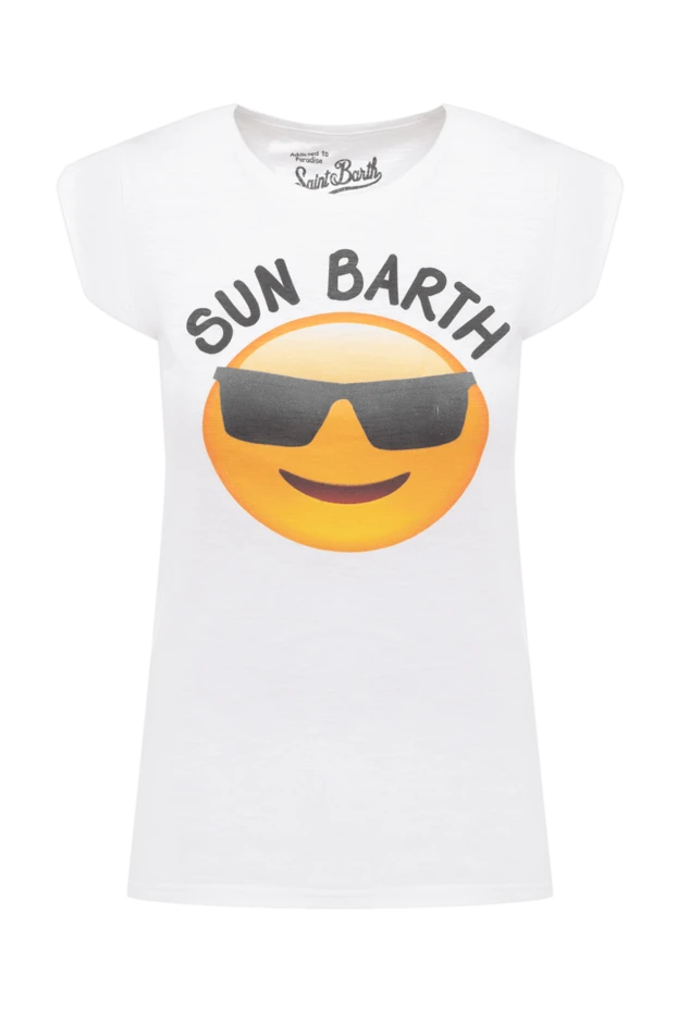MC2 Saint Barth женские футболка из хлопка белая женская купить с ценами и фото 135421 - фото 1