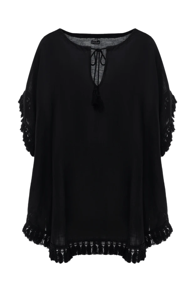 MC2 Saint Barth женские блуза из льна черная женская купить с ценами и фото 135430 - фото 1