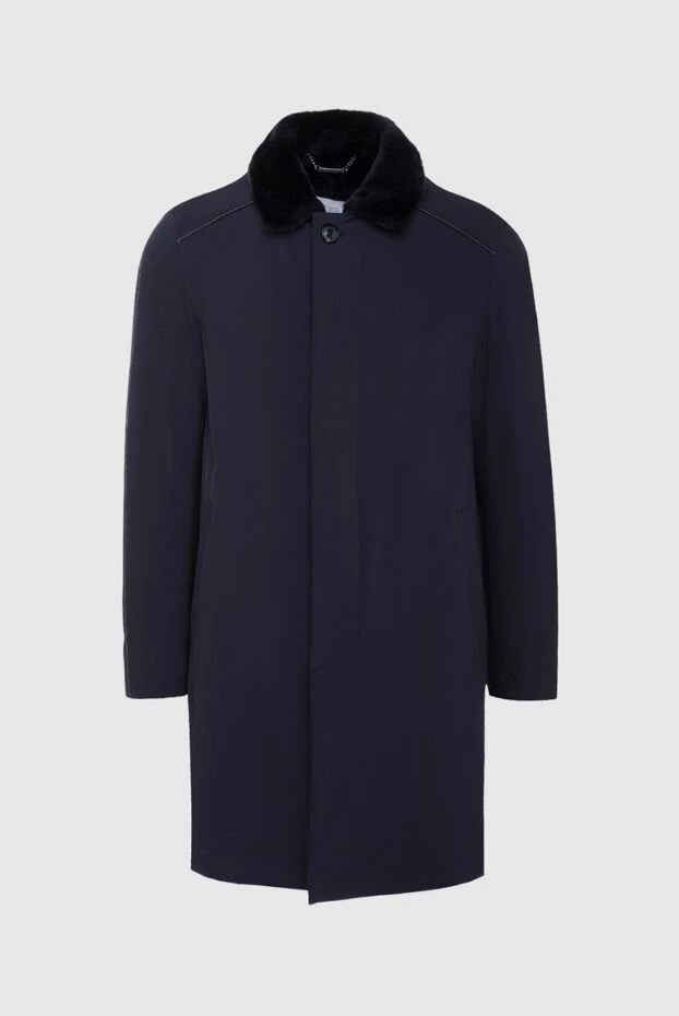 Gallotti man black lambskin and polyamide coat for men buy with prices and photos 135519 - photo 1