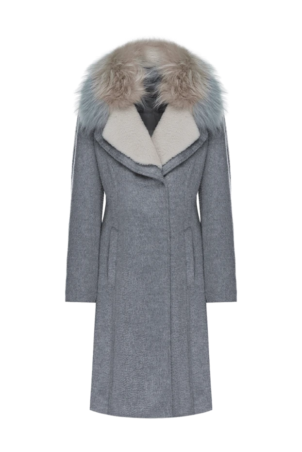 Gallotti женские пальто из шерсти серое женское купить с ценами и фото 135550 - фото 1
