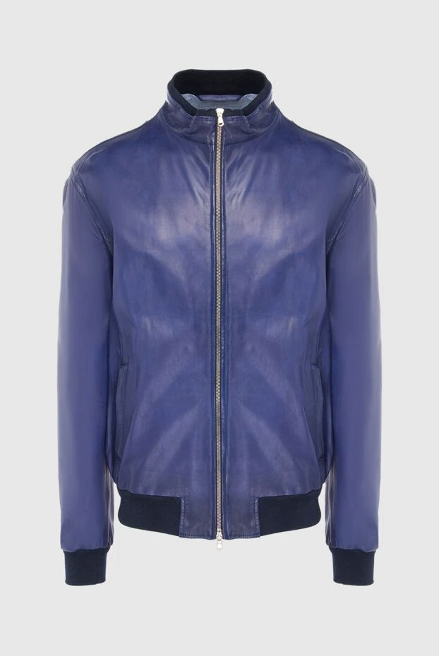 Barba Napoli мужские куртка кожаная фиолетовая мужская купить с ценами и фото 135565 - фото 1