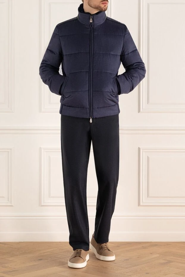 Roger Pinault man down jacket men's cashmere blue buy with prices and photos 135613 - photo 2