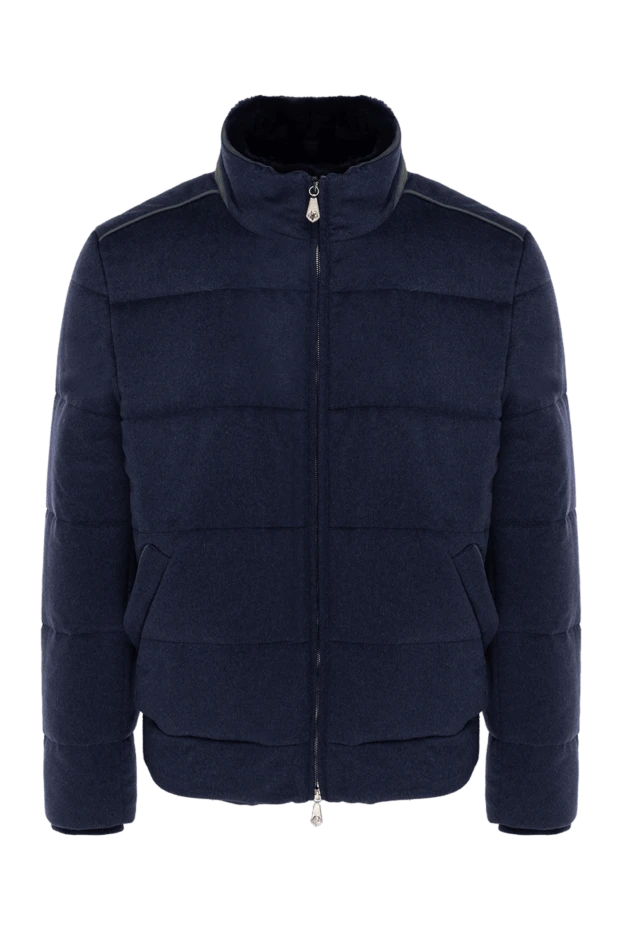 Roger Pinault man down jacket men's cashmere blue 135614 - photo 1