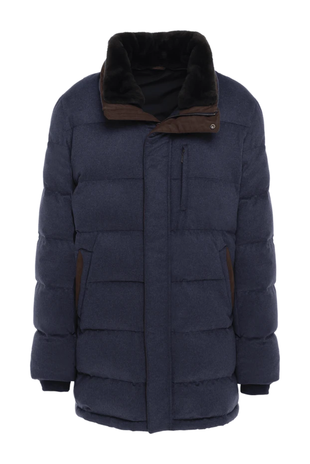 Roger Pinault man down jacket men's cashmere blue buy with prices and photos 135616 - photo 1