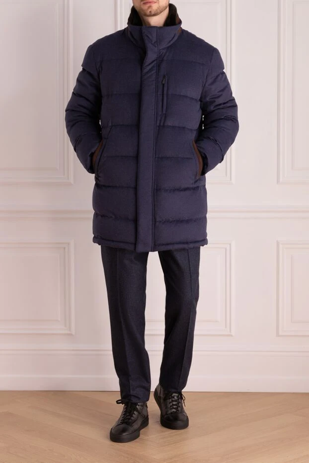 Roger Pinault man down jacket men's cashmere blue buy with prices and photos 135616 - photo 2