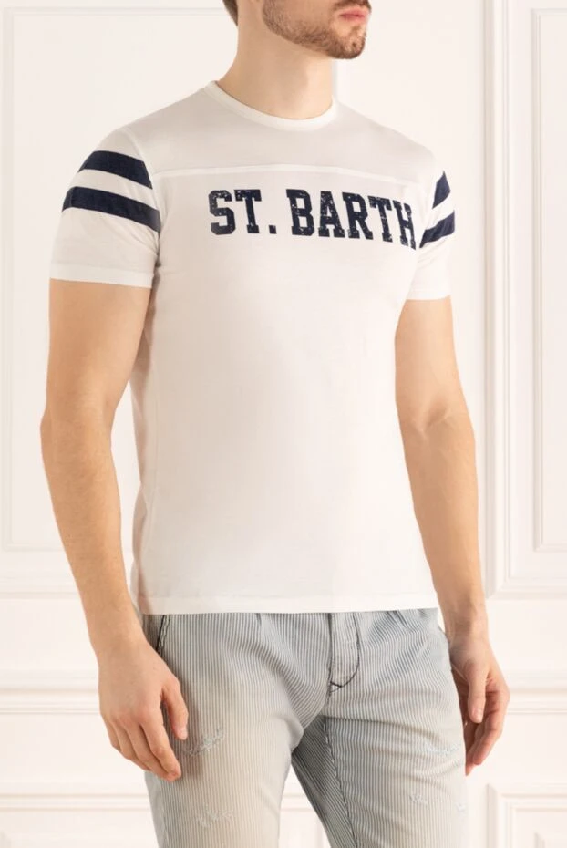 MC2 Saint Barth man blue cotton t-shirt for men 135757 - photo 3