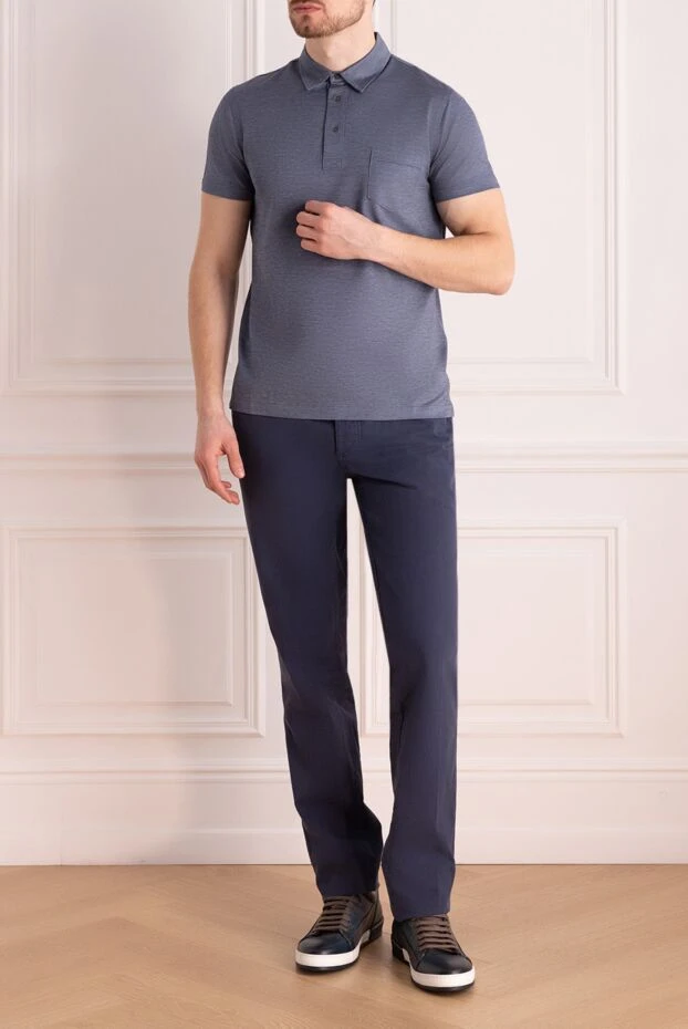 MC2 Saint Barth man blue cotton trousers for men buy with prices and photos 135787 - photo 2