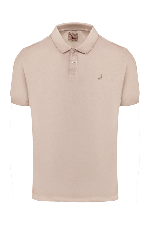 Gran Sasso beige cotton polo for men 135854 - photo 1