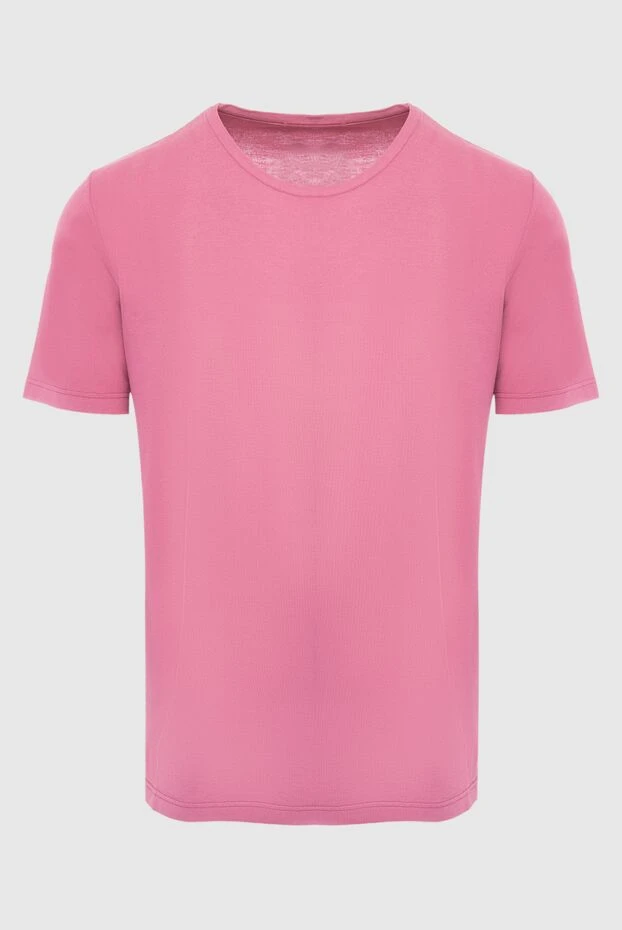 Gran Sasso мужские футболка из хлопка розовая мужская купить с ценами и фото 135871 - фото 1
