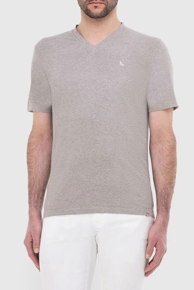 Gran Sasso мужские футболка из хлопка бежевая мужская купить с ценами и фото 135873 - фото 2