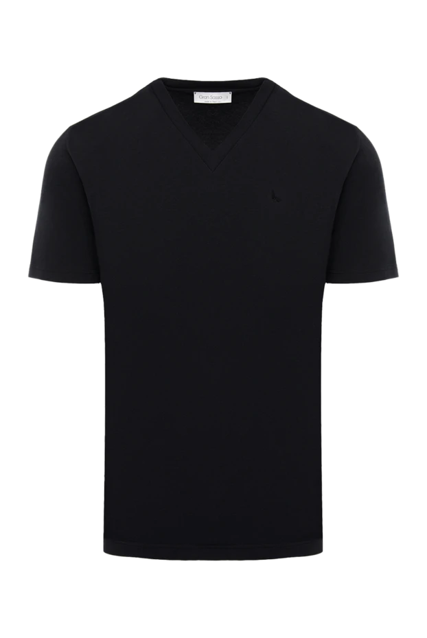 Gran Sasso man black cotton t-shirt for men buy with prices and photos 135874 - photo 1