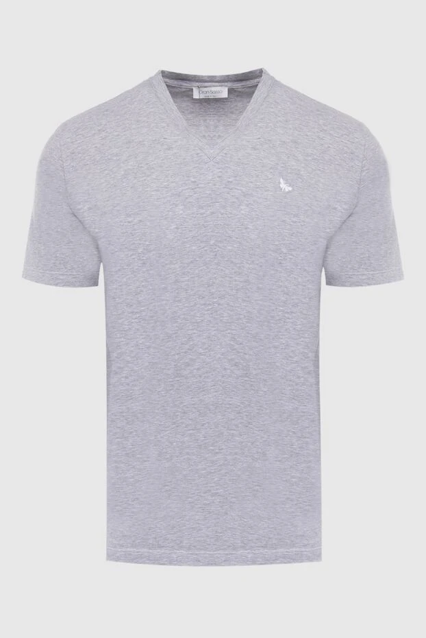Gran Sasso мужские футболка из хлопка серая мужская купить с ценами и фото 135875 - фото 1