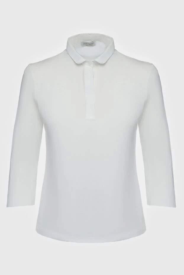 Gran Sasso woman white cotton polo shirt for women buy with prices and photos 135885 - photo 1