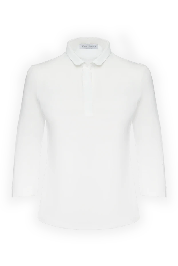 Gran Sasso women's cotton polo white 135885 - photo 1