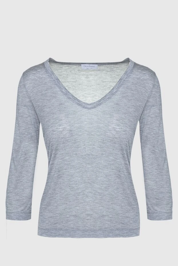 Gran Sasso женские футболка с шелком серая женская купить с ценами и фото 135892 - фото 1