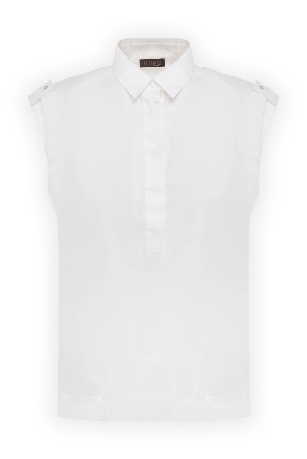 Peserico женские блуза из хлопка белая женская купить с ценами и фото 135908 - фото 1