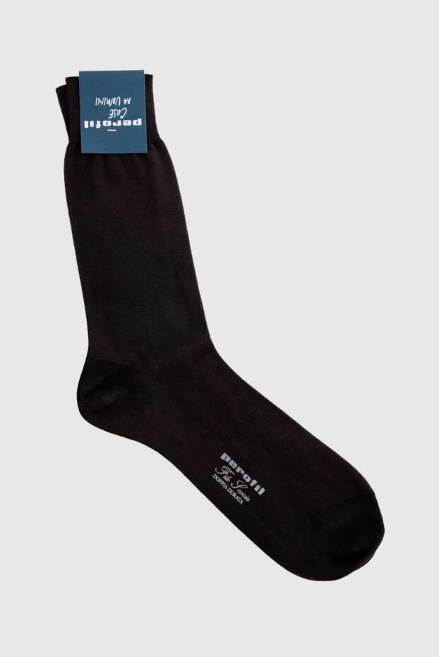 Perofil gray cotton socks for men 135955 - photo 1