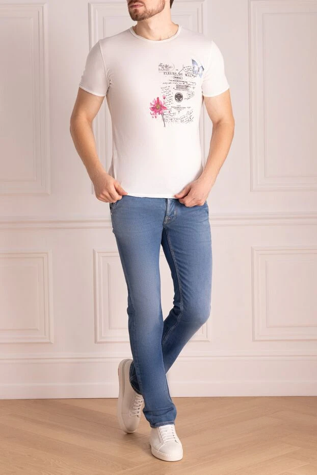 Bisibiglio мужские футболка из хлопка белая мужская купить с ценами и фото 135987 - фото 2