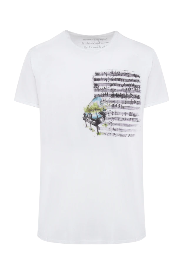 Bisibiglio мужские футболка из хлопка белая мужская купить с ценами и фото 135991 - фото 1
