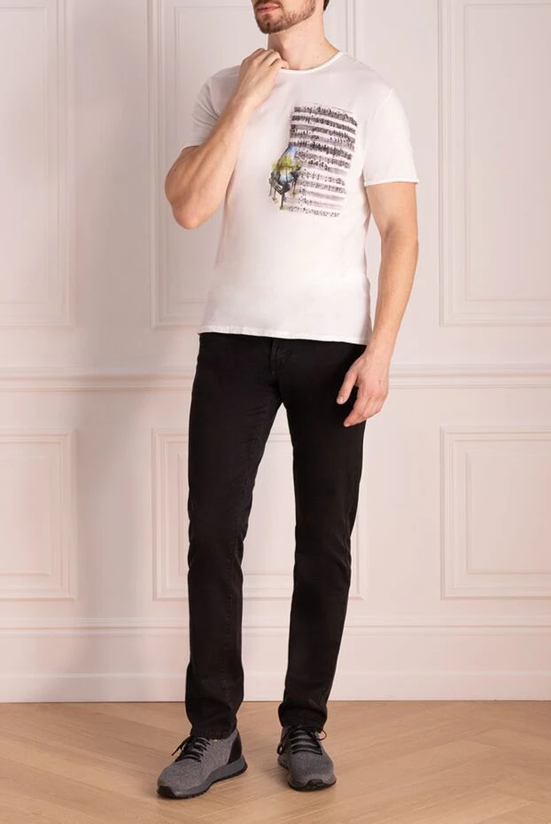 Bisibiglio мужские футболка из хлопка белая мужская купить с ценами и фото 135991 - фото 2