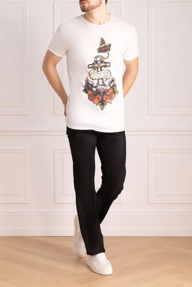 Bisibiglio мужские футболка из хлопка белая мужская купить с ценами и фото 135994 - фото 2