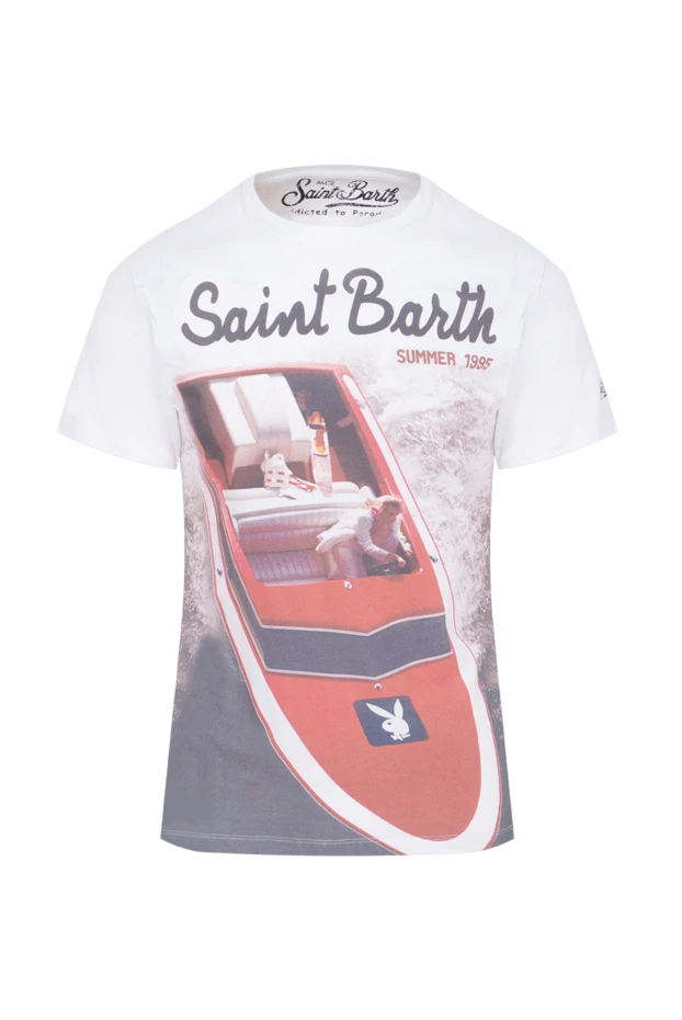 MC2 Saint Barth чоловічі футболка з бавовни біла чоловіча купити фото з цінами 136017 - фото 1