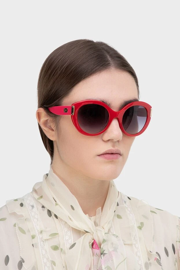 Versace woman red plastic and metal glasses for women 136077 - photo 2