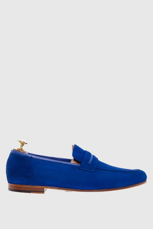 Andrea Ventura man blue suede loafers for men buy with prices and photos 136120 - photo 1