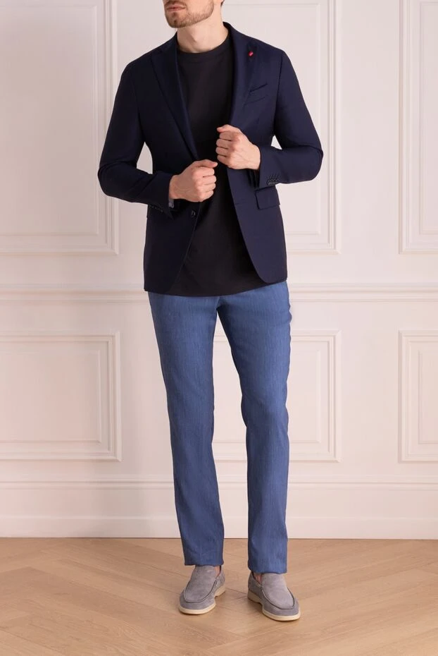 Sartoria Latorre man blue wool jacket for men buy with prices and photos 136698 - photo 2