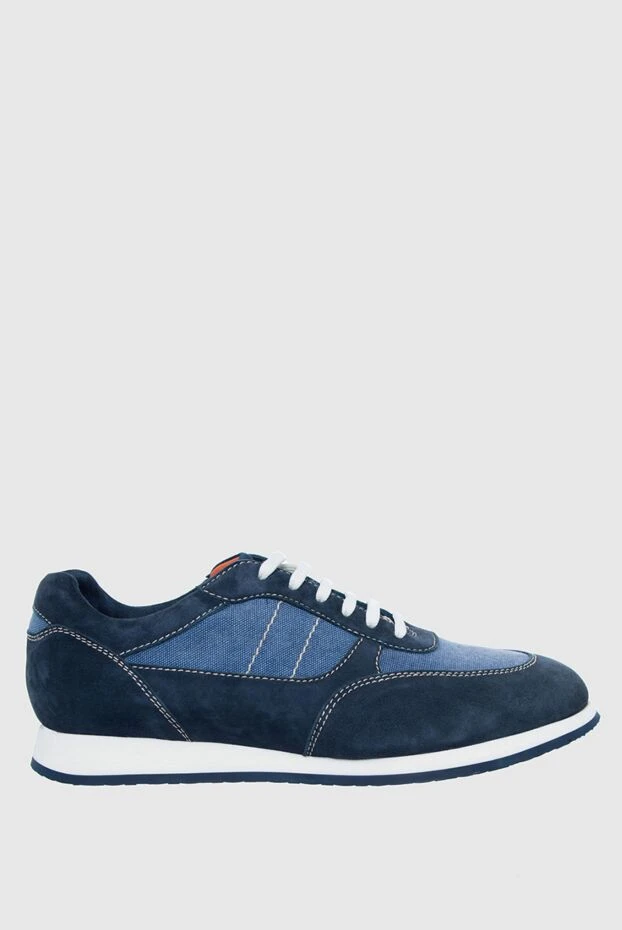 JM man sneakers in nubuck and canvas blue for men buy with prices and photos 136718 - photo 1