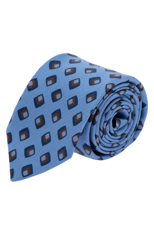 Kiton мужские галстук из шелка голубой мужской купить с ценами и фото 136771 - фото 1